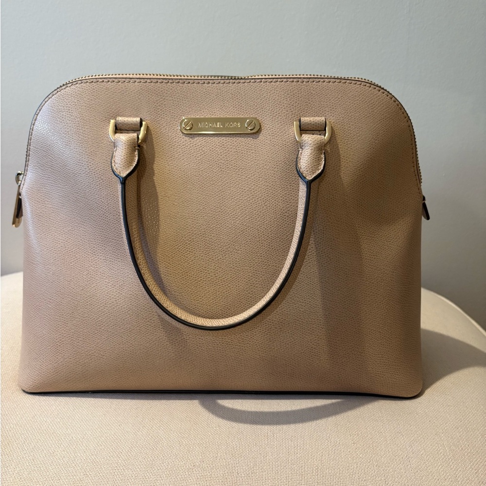 Michael Kors Beige Satchel Bag